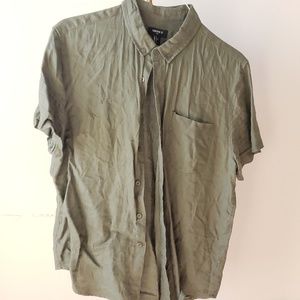 Forest green Button down
